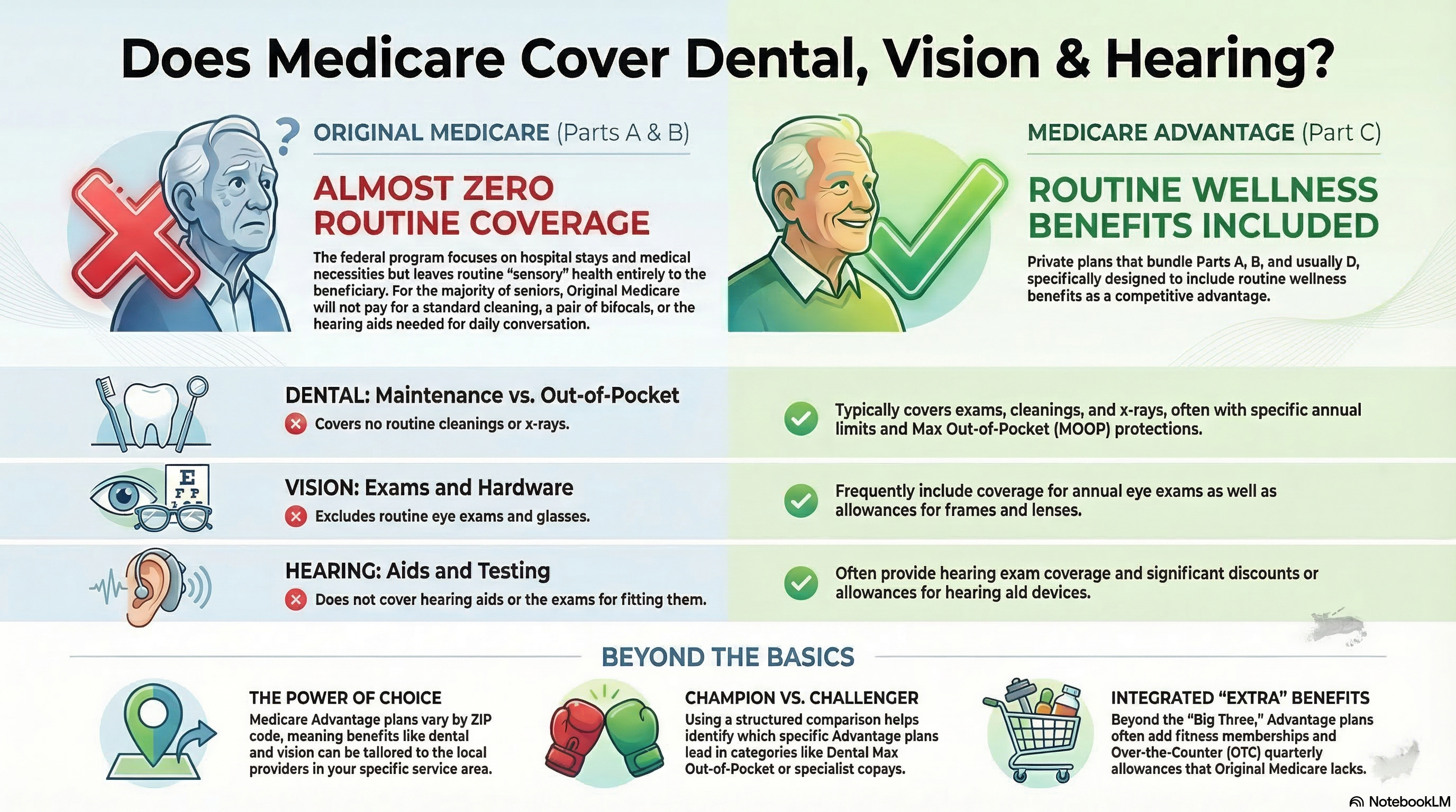 Does Medicare Cover Dental, Vision & Hearing?